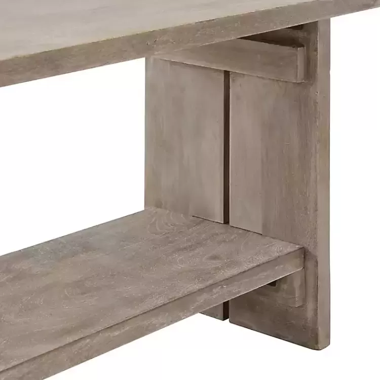 natural_rustic_whitewashed_mango_wood_bench_5.webp Natural Rustic Whitewashed Mango Wood Bench>Kirklands Home New