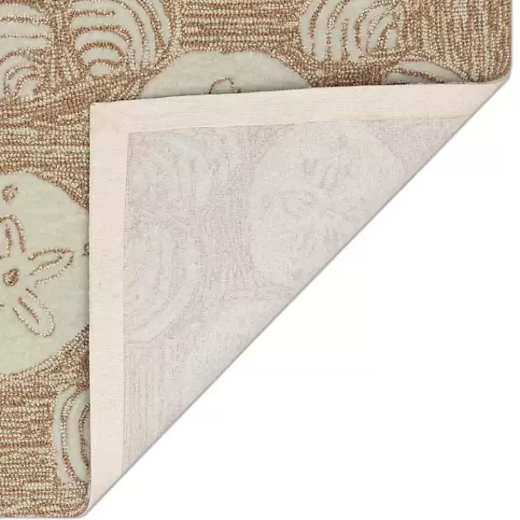 Natural Sand Dollar Outdoor Accent Rug>Kirklands Home Fashion