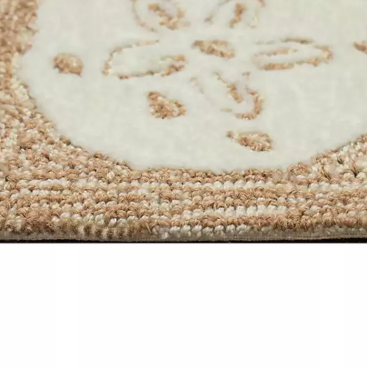 natural_sand_dollar_outdoor_accent_rug_3.webp Natural Sand Dollar Outdoor Accent Rug>Kirklands Home Fashion