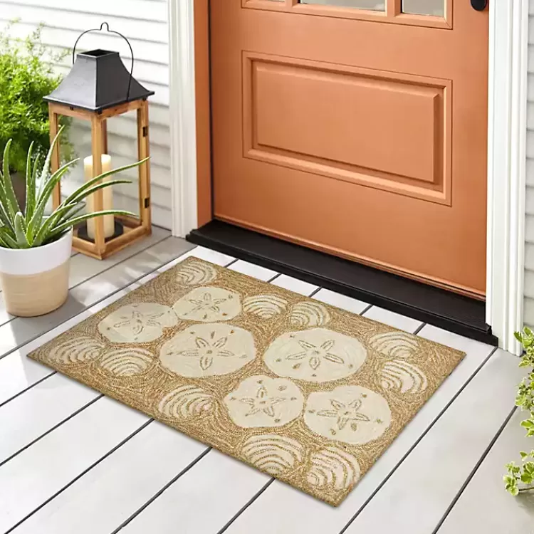 natural_sand_dollar_outdoor_accent_rug_6.webp Natural Sand Dollar Outdoor Accent Rug>Kirklands Home Fashion