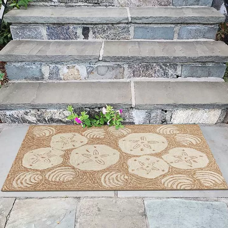 natural_sand_dollar_outdoor_accent_rug_8.webp Natural Sand Dollar Outdoor Accent Rug>Kirklands Home Fashion