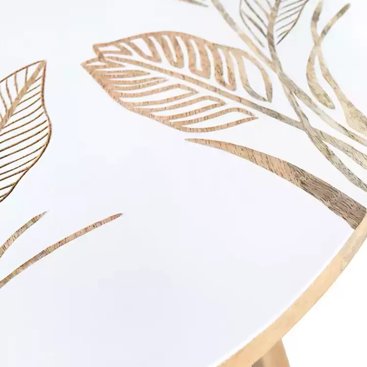 natural_seaside_tropical_leaves_accent_table_2.webp Natural Seaside Tropical Leaves Accent Table>Kirklands Home Best Sale