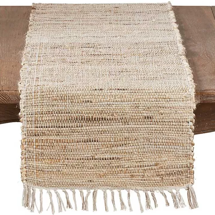 Natural Tasseled Chindi Outdoor Table Runner>Kirklands Home Discount