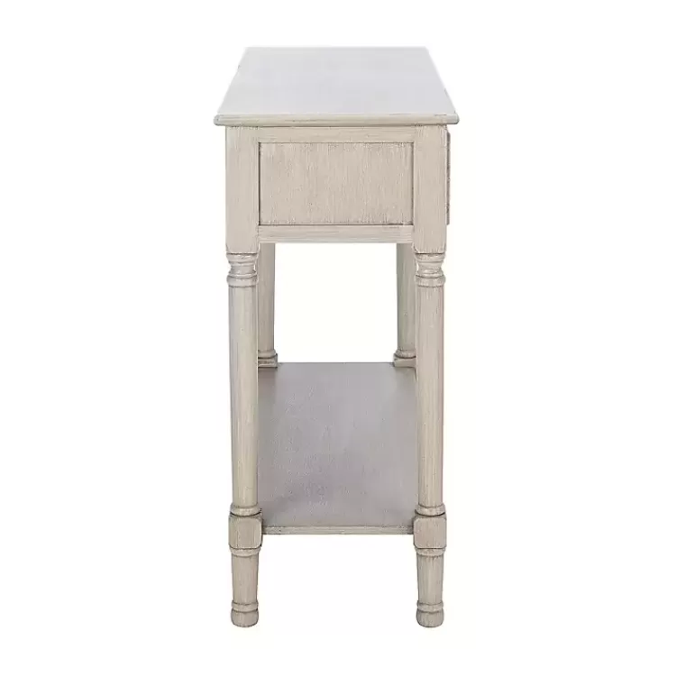 natural_textured_drawer_console_table_3.webp Natural Textured 2-Drawer Console Table>Kirklands Home Discount