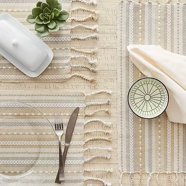 natural_tonal_stripe_placemats_set_of__2.webp Natural Tonal Stripe Placemats, Set of 6>Kirklands Home Best Sale