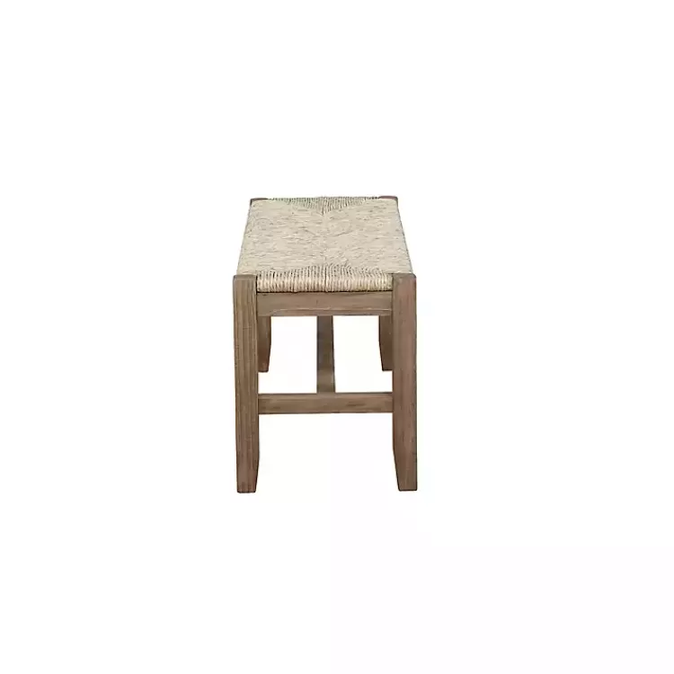 natural_twisted_seagrass_and_wood_bench_2.webp Natural Twisted Seagrass and Wood Bench>Kirklands Home Outlet