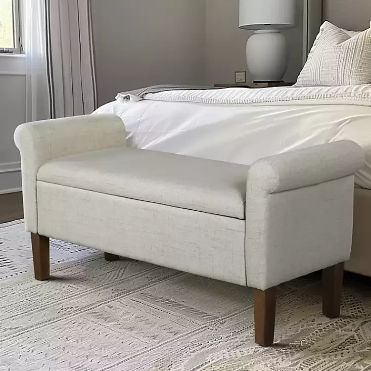 natural_upholstered_aubrey_storage_bench_2.webp Natural Upholstered Aubrey Storage Bench>Kirklands Home Fashion