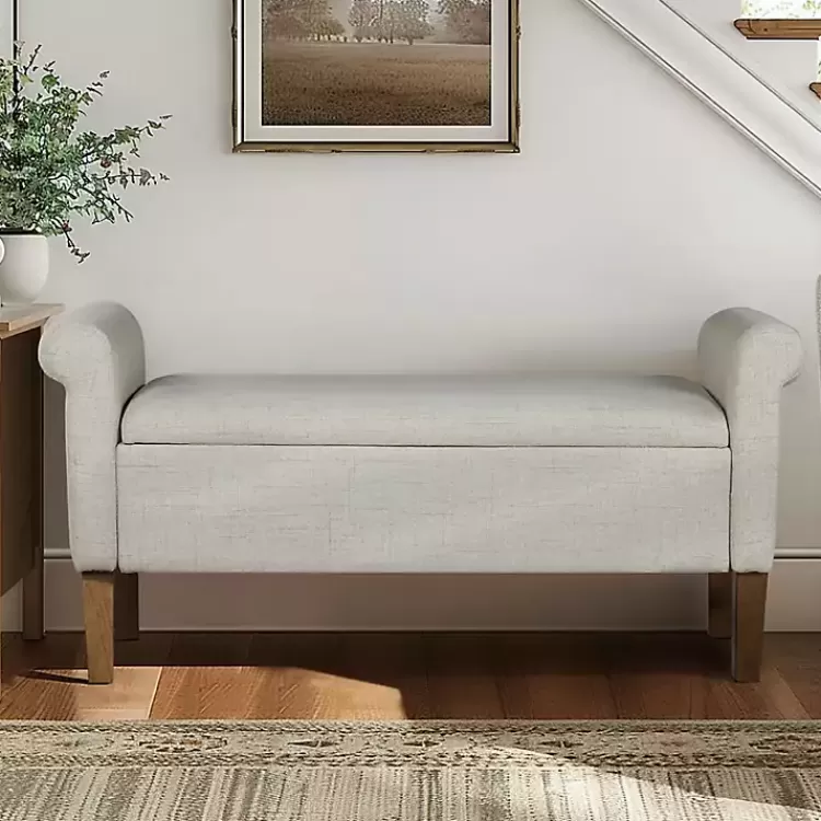 natural_upholstered_aubrey_storage_bench_3.webp Natural Upholstered Aubrey Storage Bench>Kirklands Home Fashion