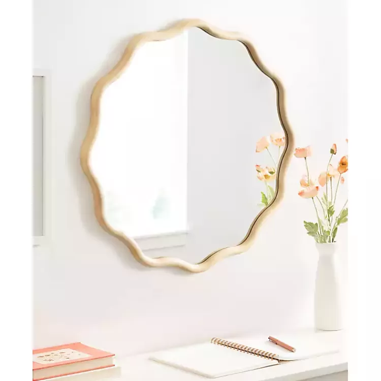natural_wavy_scallop_round_wall_mirror_6.webp Natural Wavy Scallop Round Wall Mirror>Kirklands Home Cheap