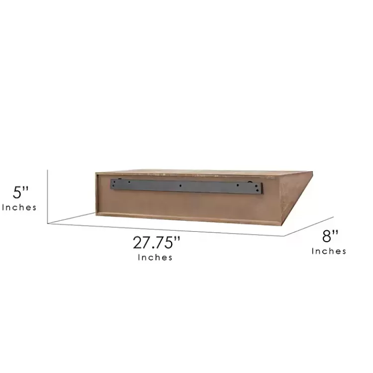 natural_wedge_wood_small_floating_shelf_3.webp Natural Wedge Wood Small Floating Shelf>Kirklands Home Shop
