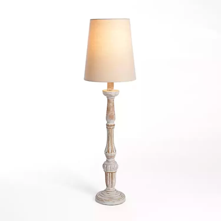 Natural Whitewashed Buffet Lamp>Kirklands Home Clearance