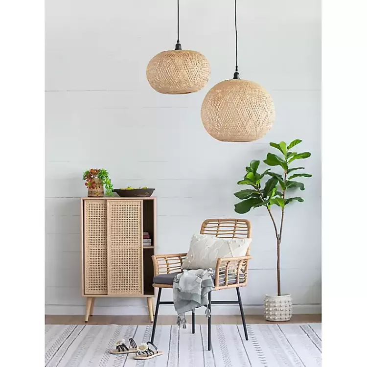 natural_wide_woven_bamboo_globe_pendant_light_7.webp Natural Wide Woven Bamboo Globe Pendant Light>Kirklands Home Flash Sale