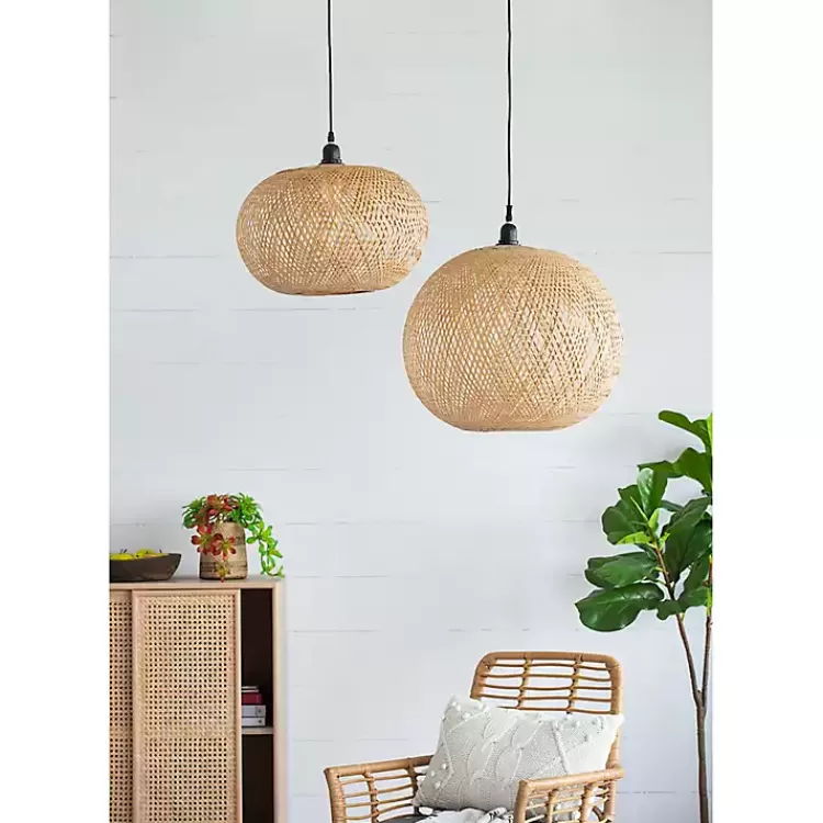 natural_wide_woven_bamboo_globe_pendant_light_8.webp Natural Wide Woven Bamboo Globe Pendant Light>Kirklands Home Flash Sale