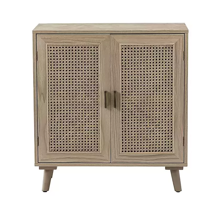 Natural Wood and Rattan Carpinteria Cabinet>Kirklands Home Store