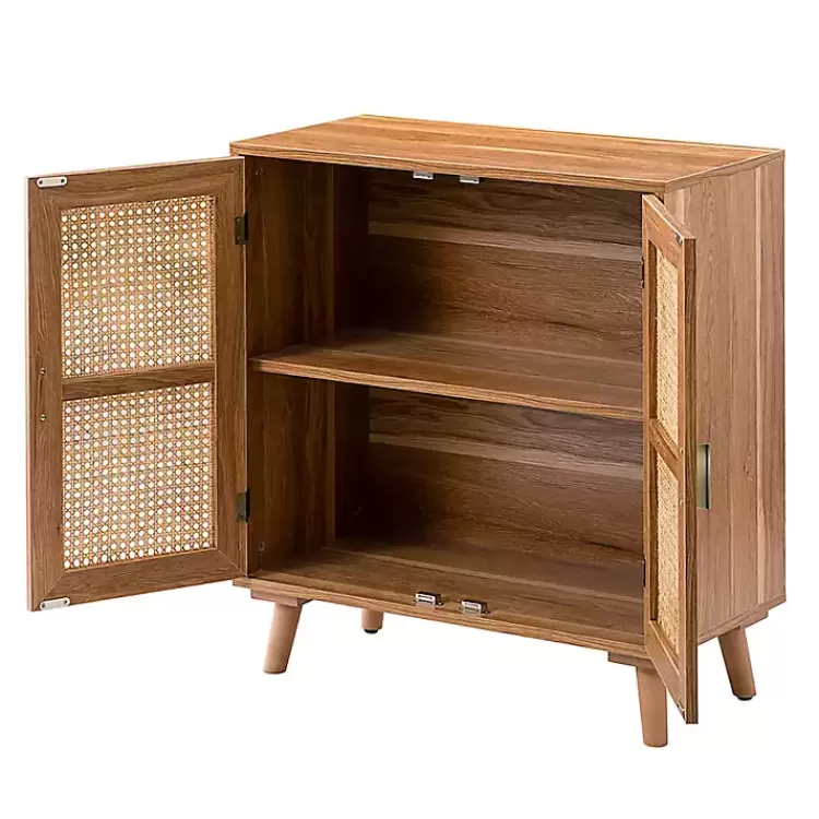 natural_wood_and_rattan_door_cabinet_2.webp Natural Wood and Rattan 2-Door Cabinet>Kirklands Home Hot