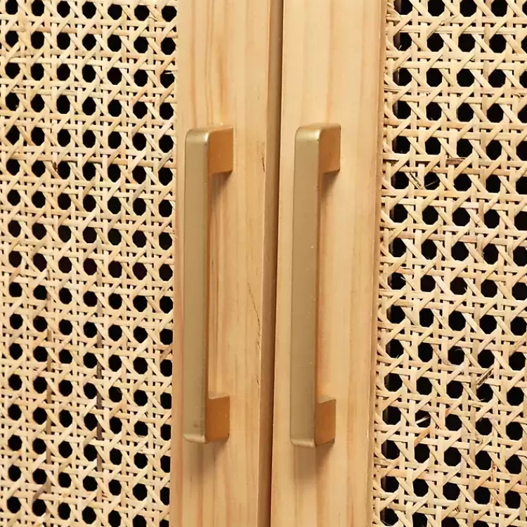 Natural Wood and Rat 2-Door Storage Cabinet>Kirklands Home Online