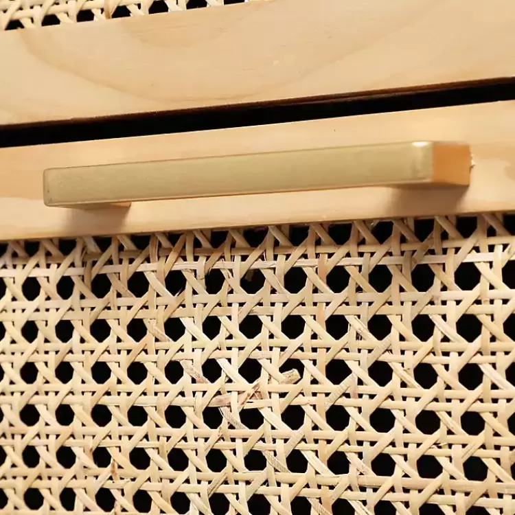 Natural Wood and Rat 3-Drawer Chest>Kirklands Home Best Sale