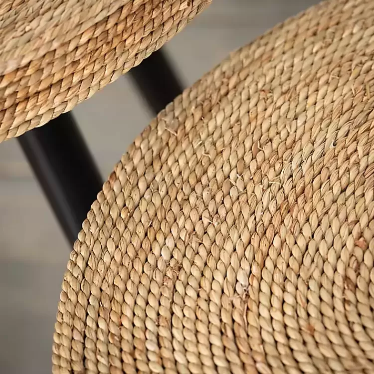 Natural Wood and Seagrass Accent Tables, Set of 2>Kirklands Home New