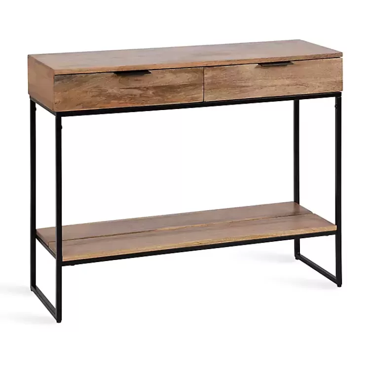 Natural Wood Metal Console Table>Kirklands Home Cheap