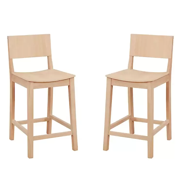 Natural Wood Devin Counter Stools, Set of 2>Kirklands Home Fashion