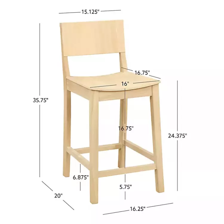 natural_wood_devin_counter_stools_set_of__4.webp Natural Wood Devin Counter Stools, Set of 2>Kirklands Home Fashion
