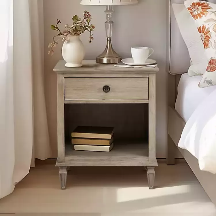 Natural Wood 1-Drawer Nightstand>Kirklands Home Best Sale