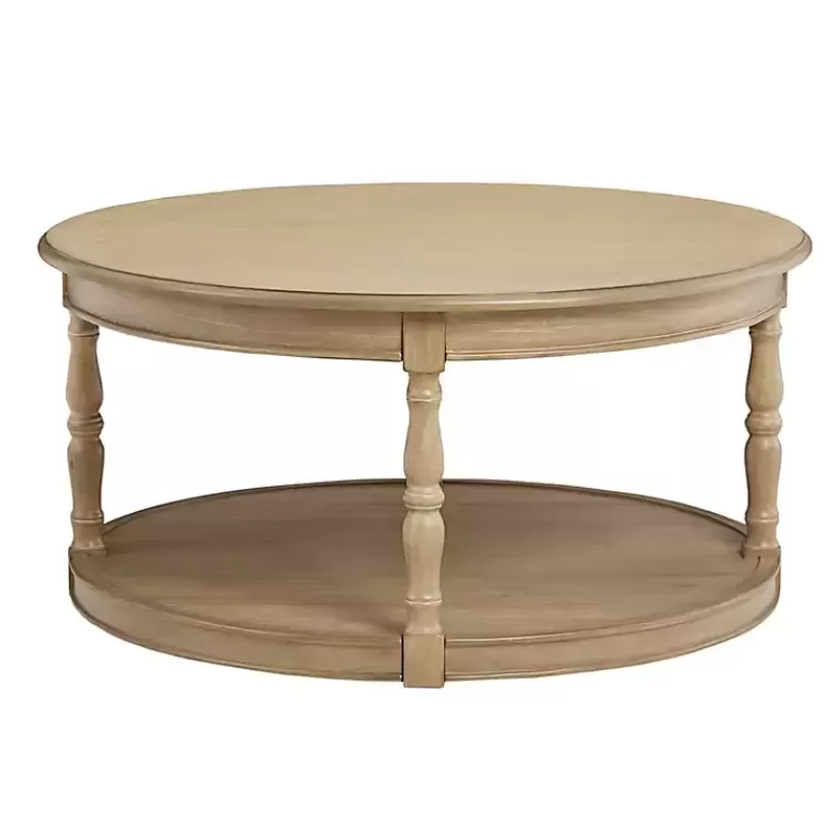 natural_wood_finish_turned_leg_round_coffee_table_2.webp Natural Wood Finish Turned Leg Round Coffee Table>Kirklands Home Best Sale