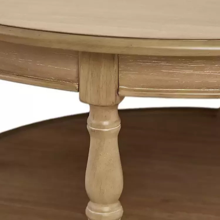 natural_wood_finish_turned_leg_round_coffee_table_4.webp Natural Wood Finish Turned Leg Round Coffee Table>Kirklands Home Best Sale