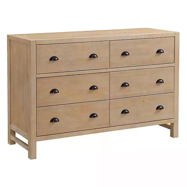 Natural Wood Grain 6-Drawer Dresser>Kirklands Home Best Sale