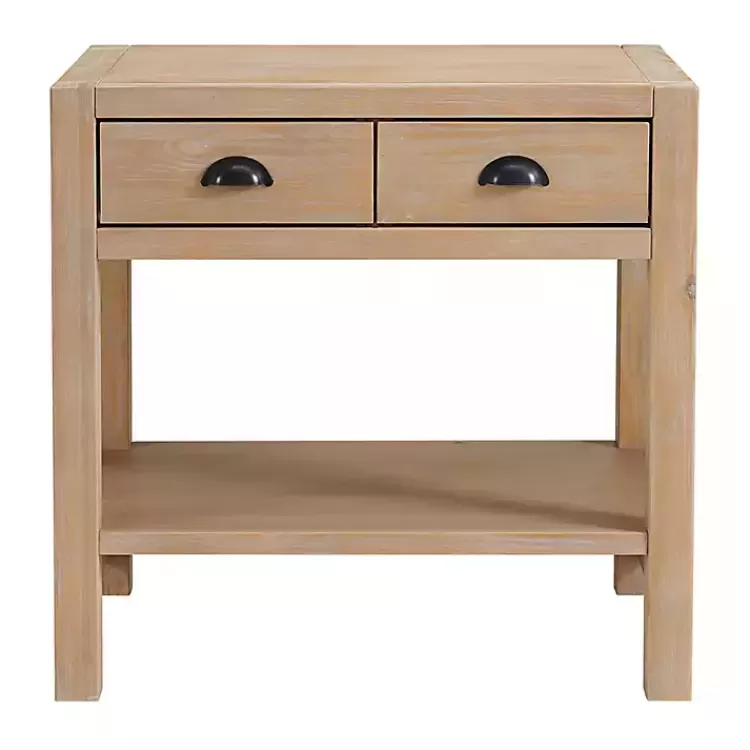 Natural Wood Grain Open Shelf Nightsd>Kirklands Home New