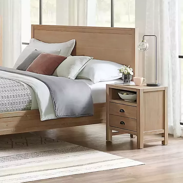 Natural Wood Grain Open Storage Nightsd>Kirklands Home Discount