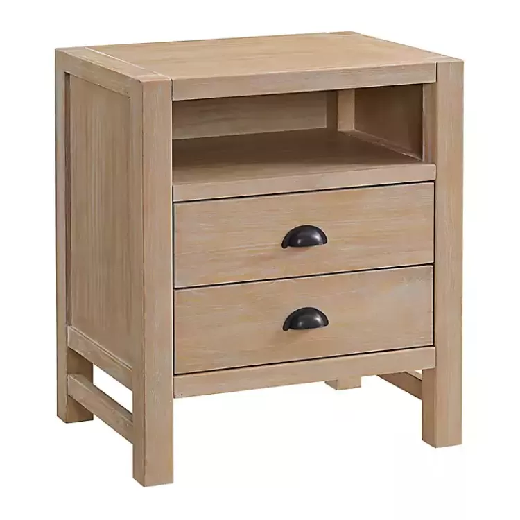 Natural Wood Grain Open Storage Nightsd>Kirklands Home Discount