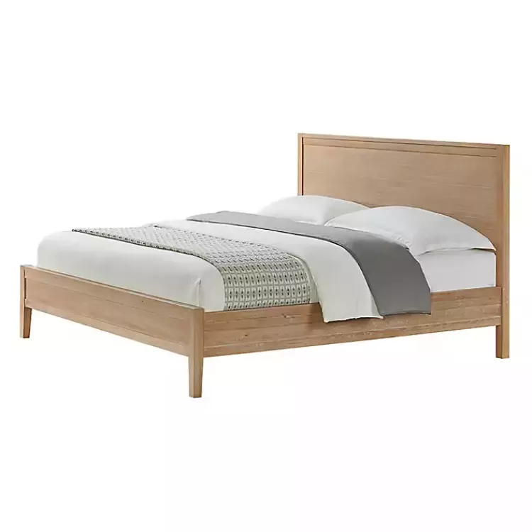 Natural Wood Grain Panel King Bed>Kirklands Home Best