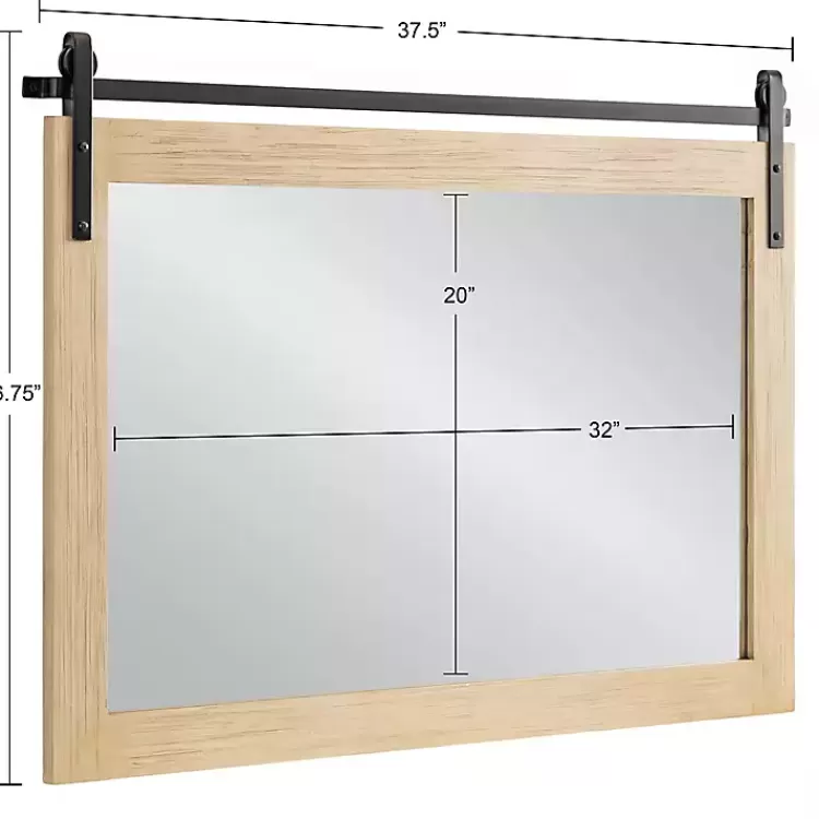 natural_wood_metal_barn_door_wall_mirror_9.webp Natural Wood Metal Barn Door Wall Mirror>Kirklands Home Clearance