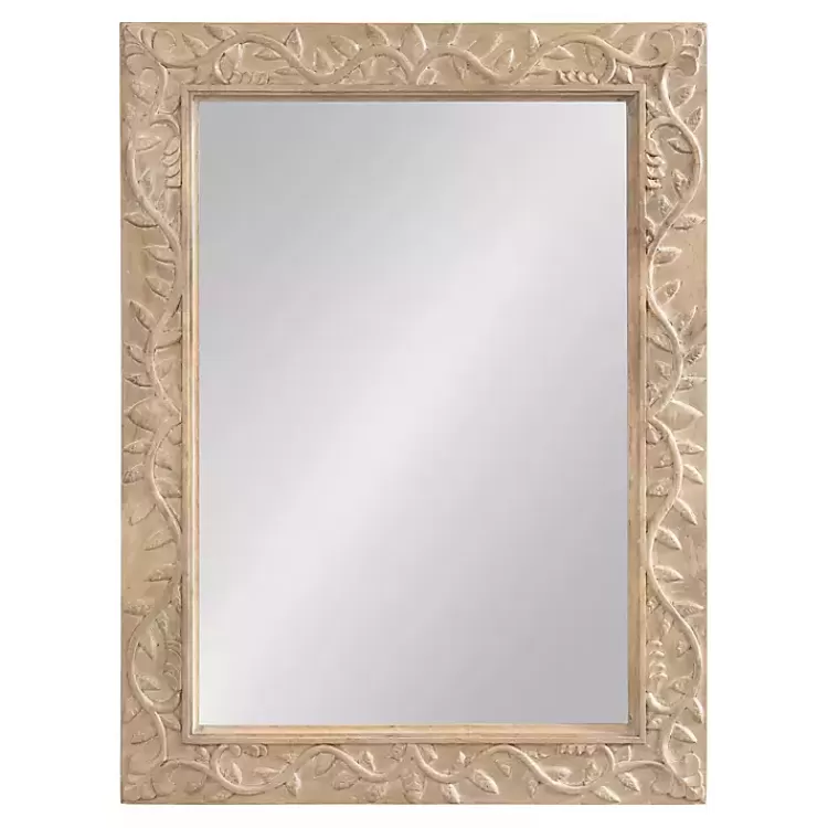 Natural Wood Ornate Carved Wall Mirror>Kirklands Home Store