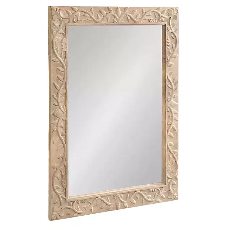 Natural Wood Ornate Carved Wall Mirror>Kirklands Home Store