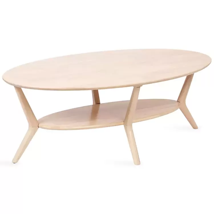 Natural Wood Oval Nile Coffee Table>Kirklands Home Cheap