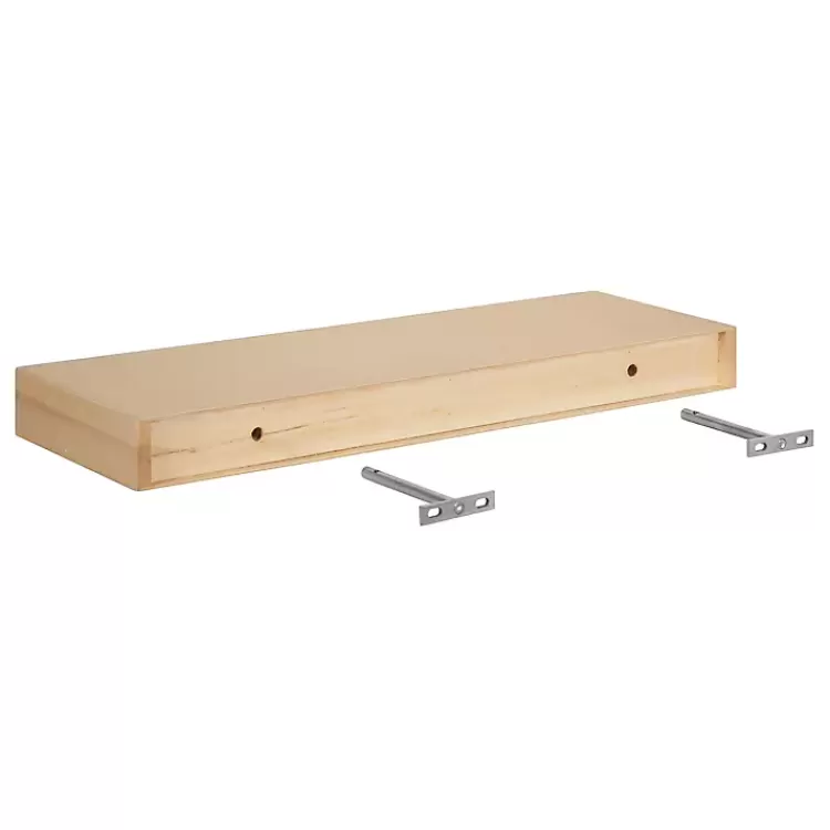 natural_wood_pc_floating_shelves__in_5.webp Natural Wood 2-pc. Floating Shelves, 24 in.>Kirklands Home Flash Sale