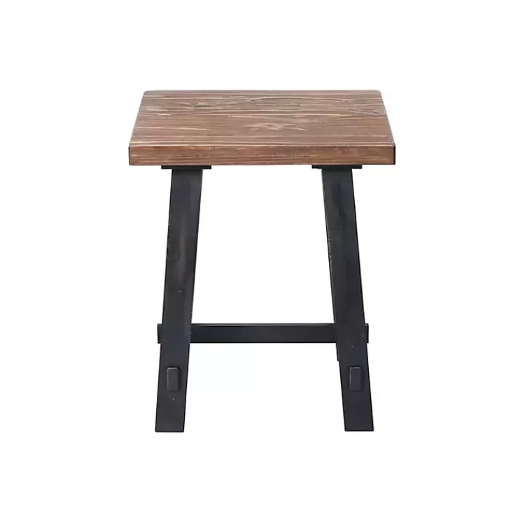 Natural Wood Sawhorse Accent Table>Kirklands Home Cheap
