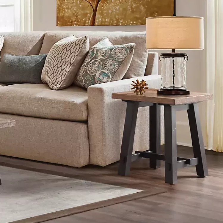 Natural Wood Sawhorse Accent Table>Kirklands Home Cheap