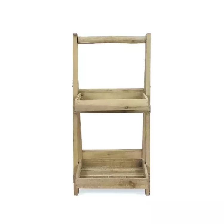 natural_wood_tier_folding_plant_stand__in_3.webp Natural Wood 2-Tier Folding Plant Stand, 30 in.>Kirklands Home Discount