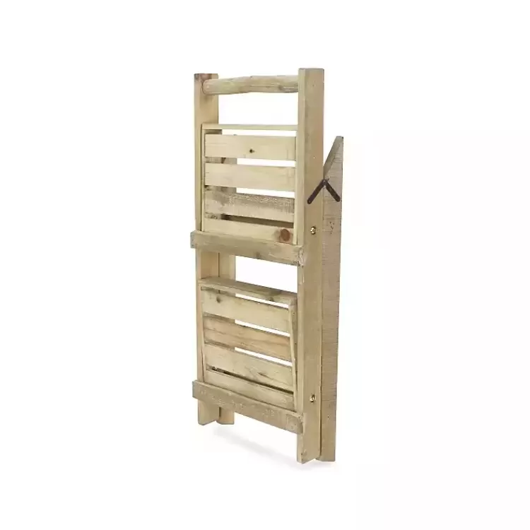 natural_wood_tier_folding_plant_stand__in_5.webp Natural Wood 2-Tier Folding Plant Stand, 30 in.>Kirklands Home Discount
