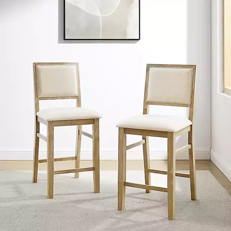 natural_wood_upholstered_counter_stools_set_of__4.webp Natural Wood Upholstered Counter Stools, Set of 2>Kirklands Home Online