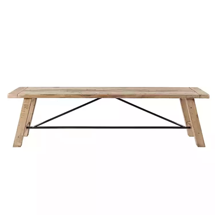 natural_wooden_sonoma_dining_bench_2.webp Natural Wooden Sonoma Dining Bench>Kirklands Home Best
