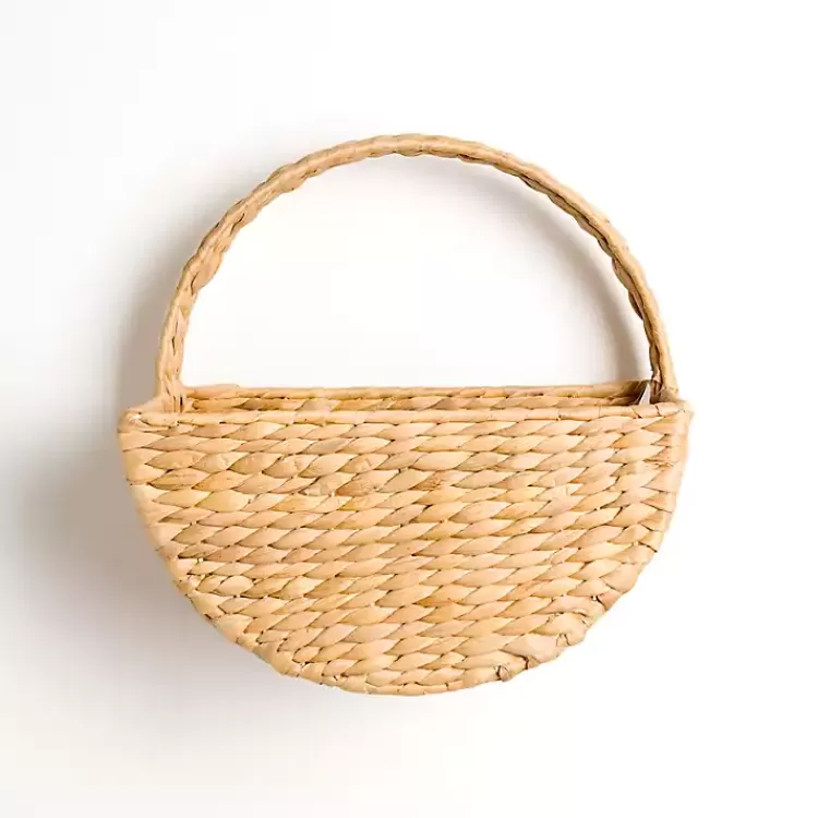 Natural Woven Basket Wall Shelf>Kirklands Home Online