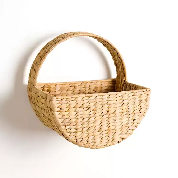 Natural Woven Basket Wall Shelf>Kirklands Home Online