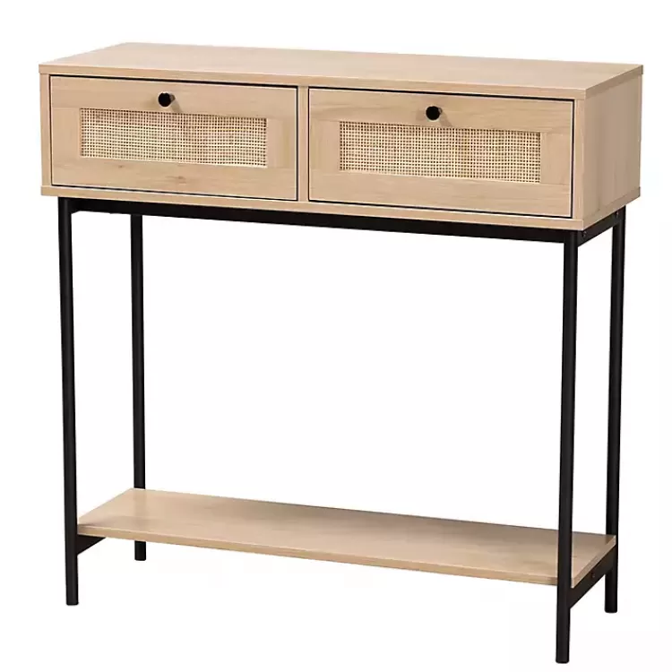 Natural Woven Rat 2-Drawer Console Table>Kirklands Home Hot