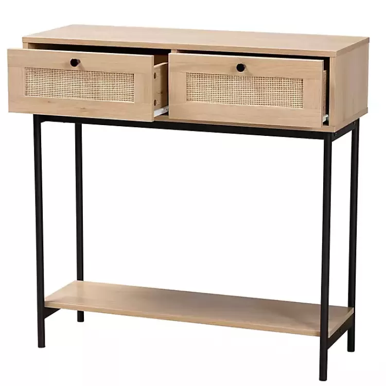 Natural Woven Rat 2-Drawer Console Table>Kirklands Home Hot