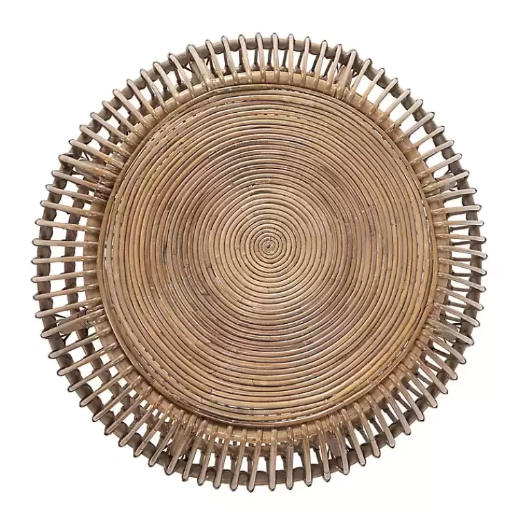 natural_woven_rattan_round_coffee_table_5.webp Natural Woven Rat Round Coffee Table>Kirklands Home Shop