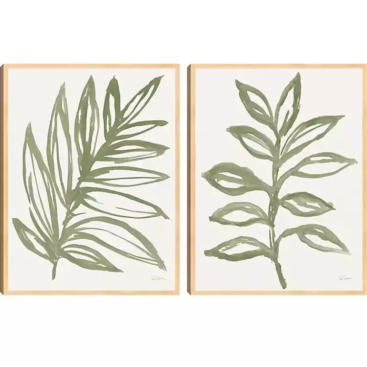 Nature in Sage Framed Canvas Art Prints, Set of 2>Kirklands Home Online